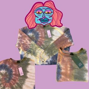 Tie Dye Crop Crewneck